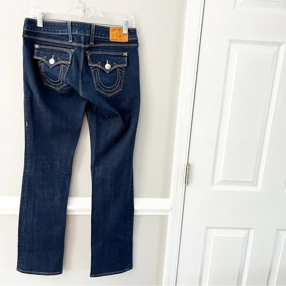 Y2k True Religion Dark Wash Billy Denim Straight Leg Jeans Size 28 - Picture 8 of 8